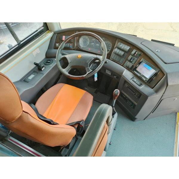 Used Travel Bus Yuchai Engine Double Doors 53 Seats 12 Meters Second Hand Zhongtong Bus LCK6125