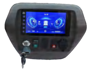 Good Quality Dual-output Speed-sensitive Steering System 8 Seats Shuttle Bus