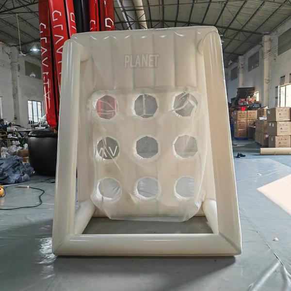 Customized Carnival Practice Inflatable Football Toss Game Inflatable Soccer Target Goal