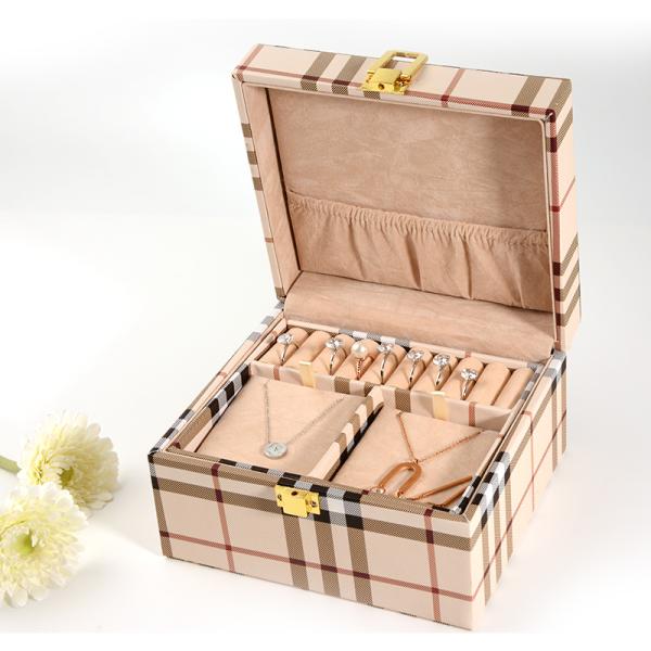 Jewelry display Box PU Leather Storage Case