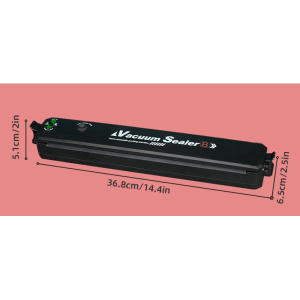 Super Suction Automatic Suction Vacuum Food Sealers for Home Hotel Restaurant in Black