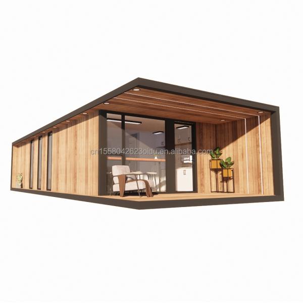 Acero galvanizado con flexión portátil Modular 2-3 dormitorios Prefabricado Flat Pack Cabina de jardín móvil Hoteles Villas Casas prefabricadas