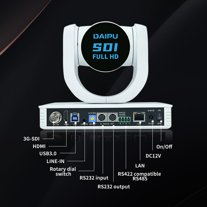 Live Streaming System PTC-20S 1080P60 20X HD NDI HX2 PoE HD-MI 3G-SDI USB IP PTZ Camera