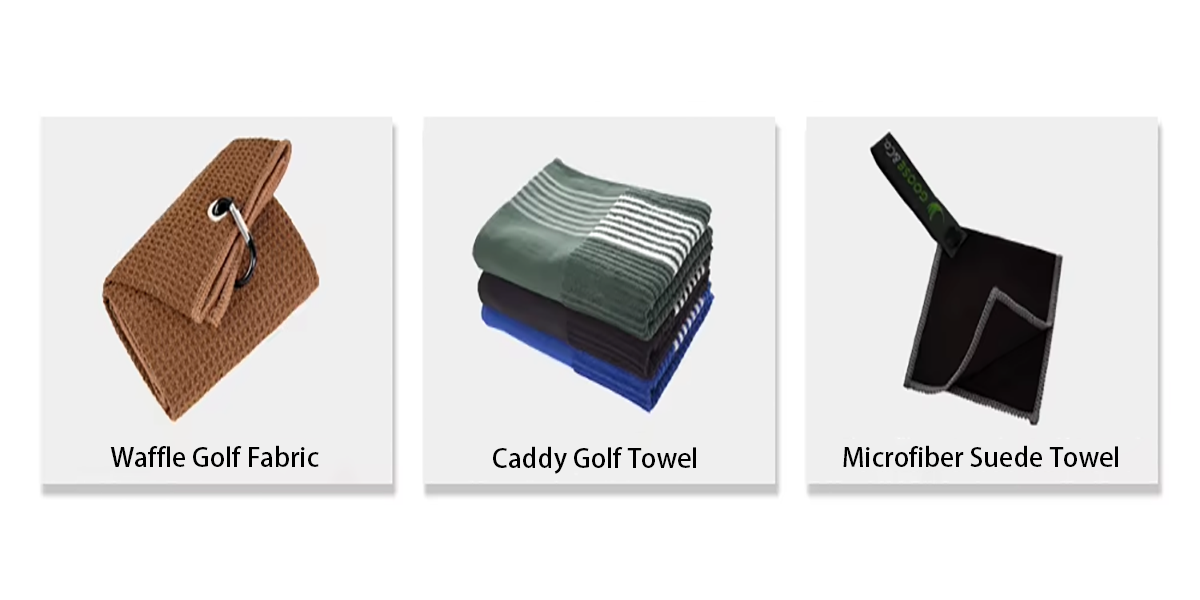 Microfiber Sublimation Custom Waffle Golf Towel For Golf Ball Cleaning