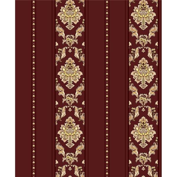 Custom Red Damask Wallpaper , Fashion Vinyl Home Decor Wallpaper 0.53*10m Size