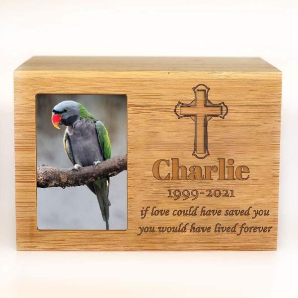 Wooden Pet Memorial Keepsake Urns for Dogs Ashes Small Animals Ashes Personalized