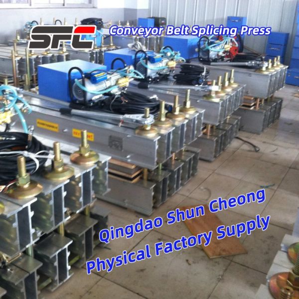 PLC Controlled Rubber Belt Vulcanizing Joint Machine with Built-in Water Cooling System and 0-400℃ Temperature Range