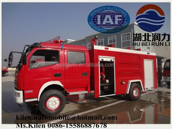 Dongfeng EQ1090 Fire Fighting Truck With Water Tank Euro 2 4X2 Drive Wheel