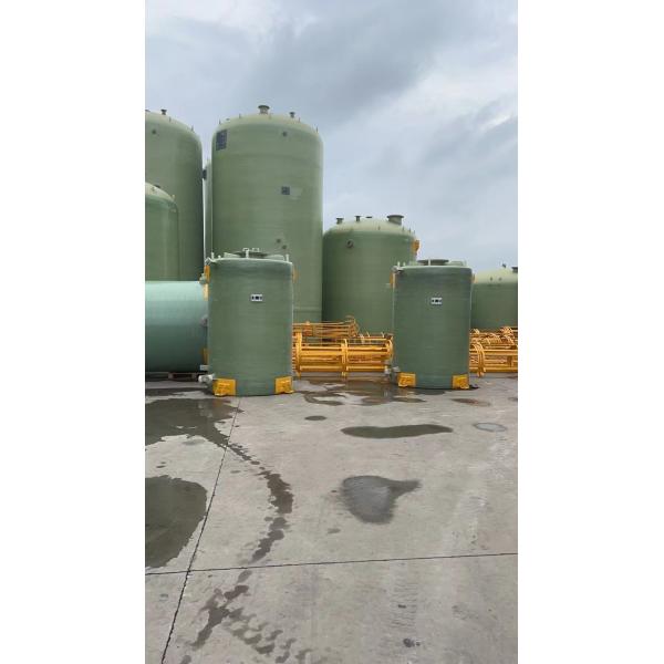 1800mm Filament Winding Chlorine Storage Tank Blue High Strength Finely Processed