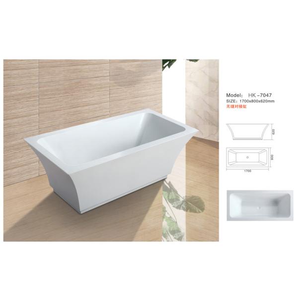 Modern Bathtub,Acrylic bathtub white color,seamless Bathtub. HK-7047 Size:170X80X62CM
