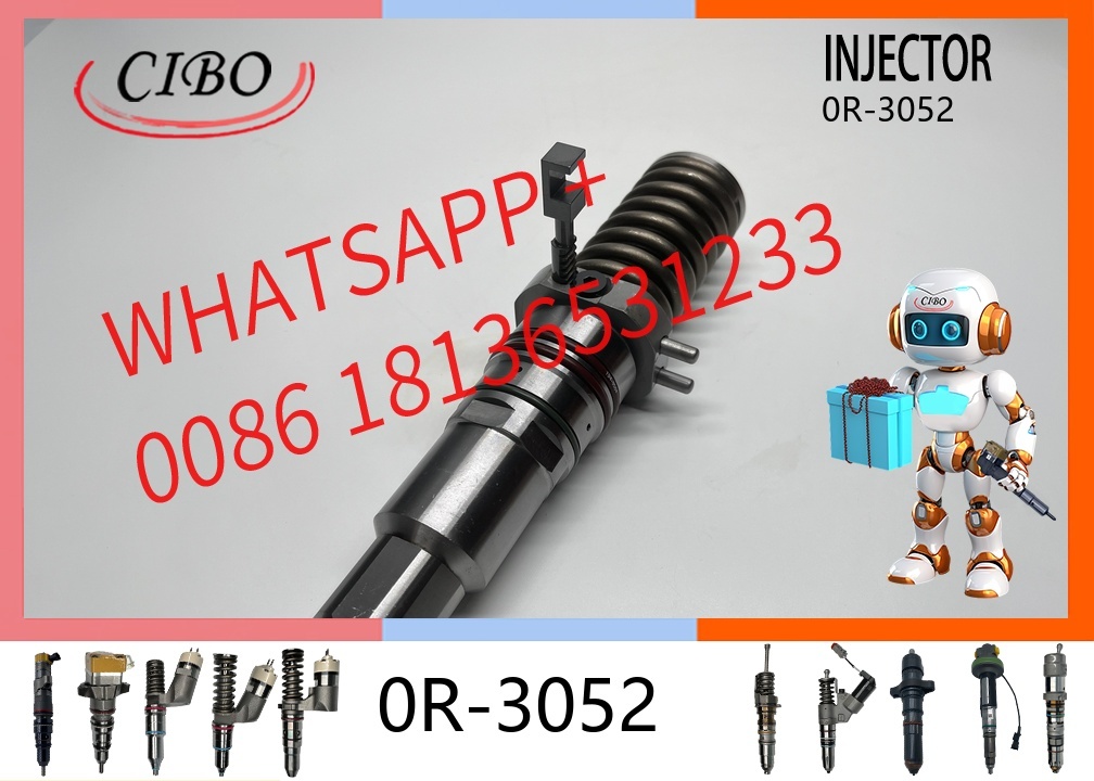 original 0R-3052 Common Rail Fuel Injector for  3508 3512 3516 Diesel Engine 7E6408 7E-6408 0R3052 Excavator 777B 785 789 Fuel Injection Parts original new injector