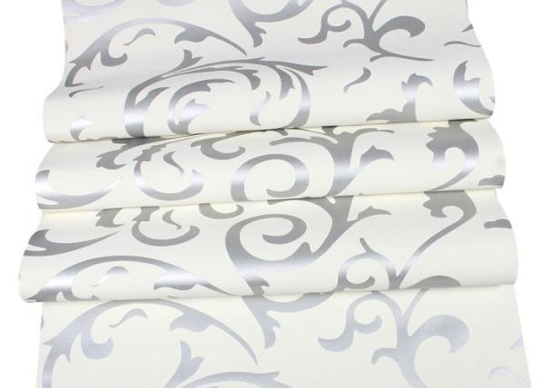 White Non - woven Removable European Style Wallpaper For Living Room