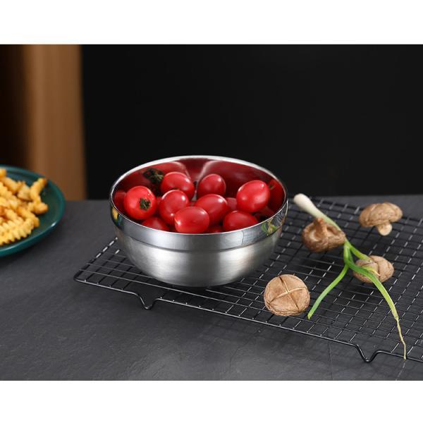 Двойные стены 304 нержавеющей стали полированные миски для кухни