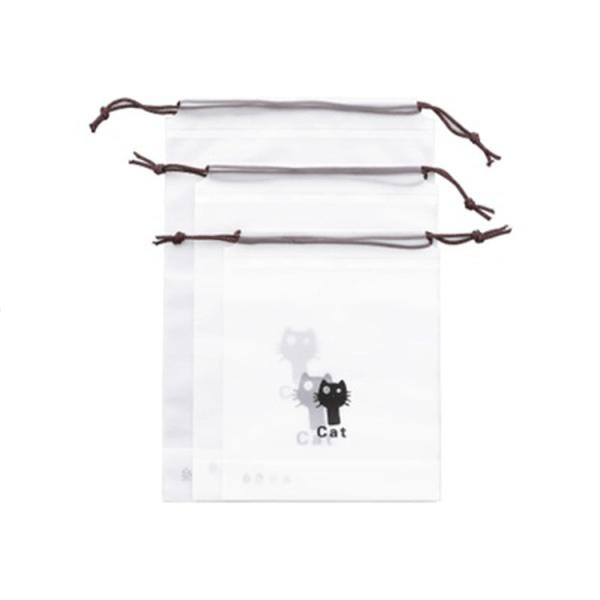 Замороженные сумки Drawstring PE изготовленные на заказ пластиковые для полотенца стороны мытья