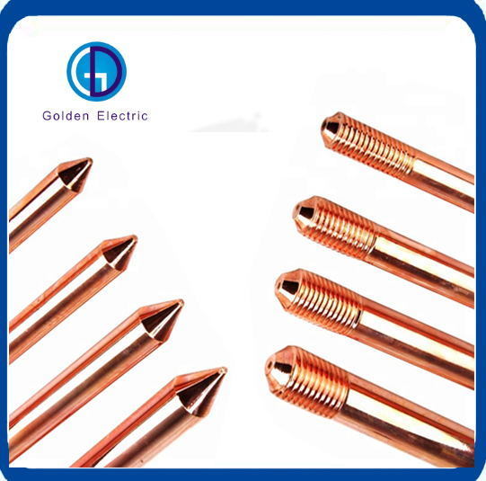 Прочность на растяжение 580n/мм2 Медносвязанный стальной земляной стержень для электрооборудования