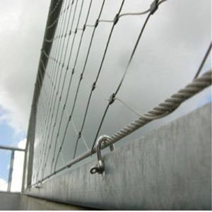 Stainless Steel Cable Webnet / Cable Mesh For Bridge Protection