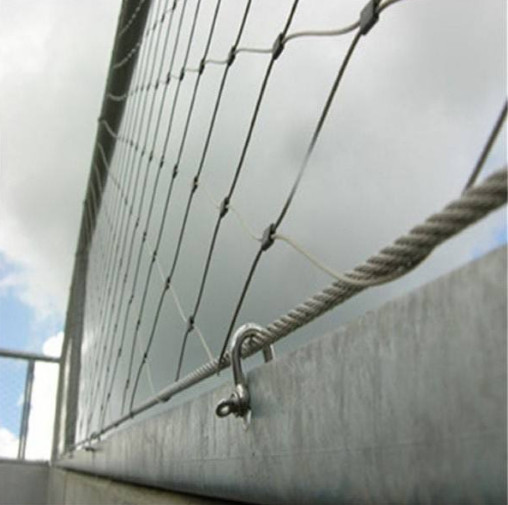 Hand Woven Stainless Steel Diamond Rope Mesh For Building Constructio