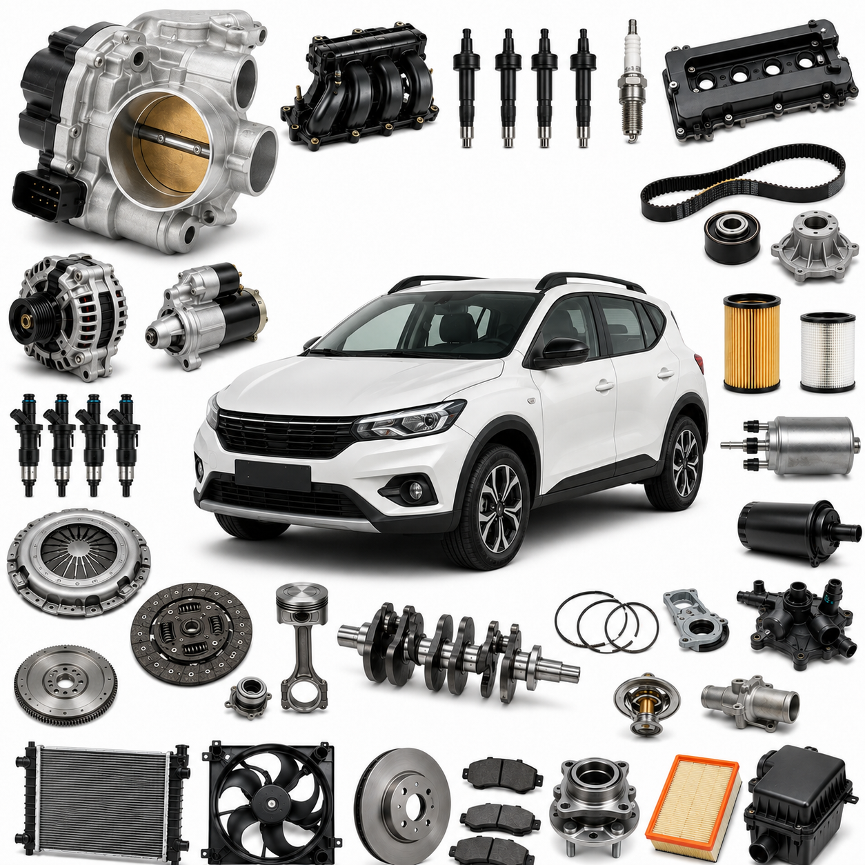Vehicles Auto Throttle Body 8200063652 Engine Fuel Injection System