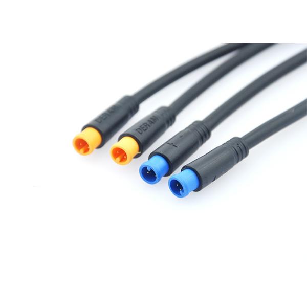 Small Size IP65 Waterproof Electric Bike Connectors M6 Male Female Connector