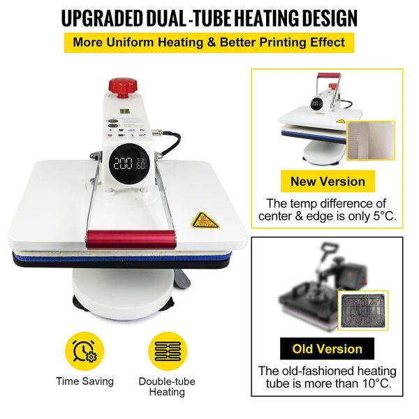 Multifunctional Sublimation Machine 5 In 1 Combo Heat Press Machine For T-Shirt Mug Cap Plate