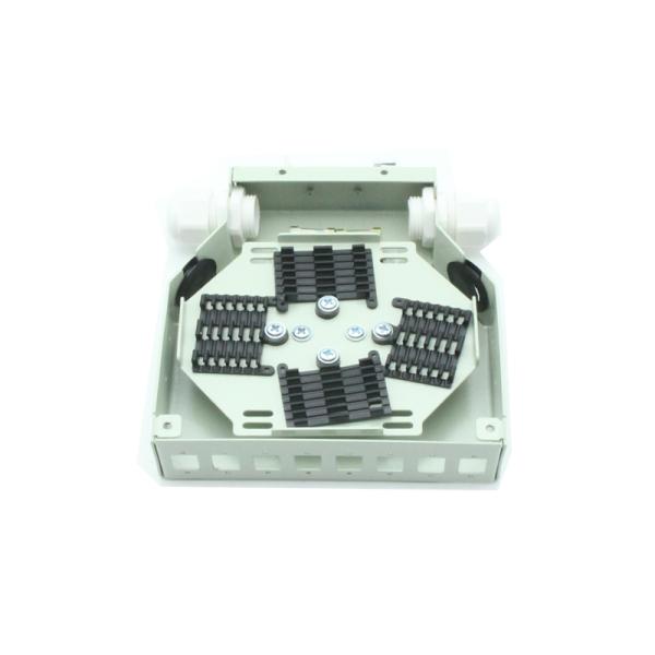 8 Ports SC LC Din Rail Splice Fiber Terminal Box with Grey Metal