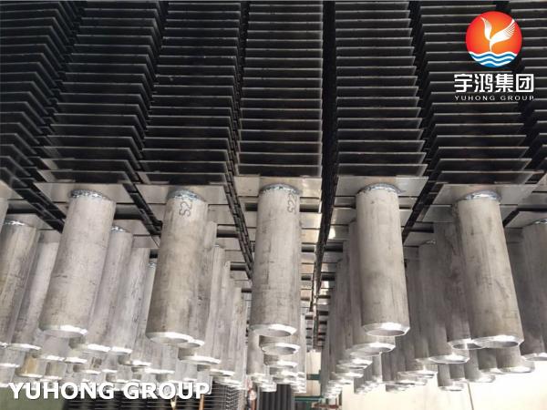 AD2000 Standard Micro Square Fin Tube Coil For Air Cooled Heat Exchangers H Type
