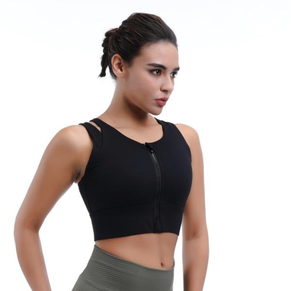 High Impact Reflective Vest Sports Bra Sustainable for Running