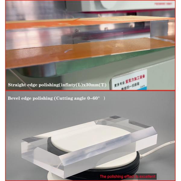 1-Meter-Long 0-60 Degree Acrylic Bevel Polishing Machine 3KW PMMA Bevel Grinding Machine