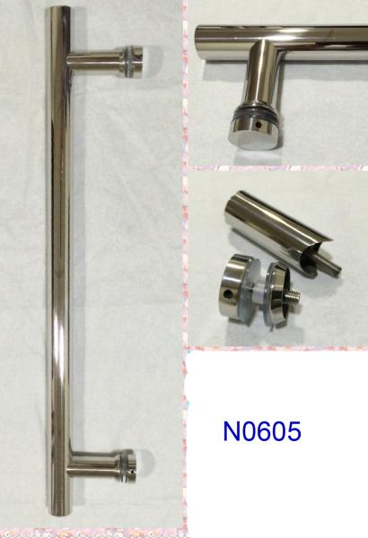 SUS304 Polished Chrome shower handle / glass door handle N0605