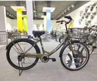 Vélo urbain à six vitesses en carbone 26 en vélo Femmes avec siège réglable