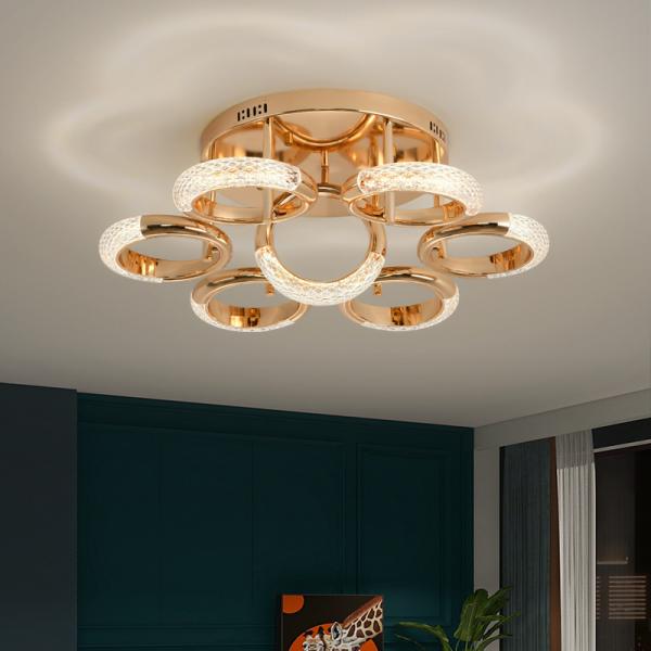 JYLIGHTING Modern Exquisite Moon Living Room Back Wall Acrylic Wall Lamp Creative Personality Bedroom Bedside LED Wall Lights Modern Pendant Light