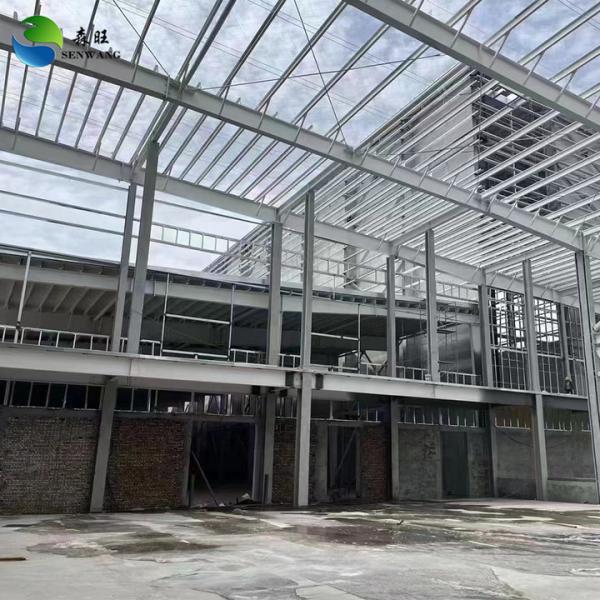 Workshop Steel Structure Building , Industrial Steel Warehouse Construction
