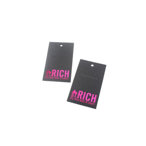 Gold Foil Printing 230gsm Duplex Paper UV Printed Swing Tags