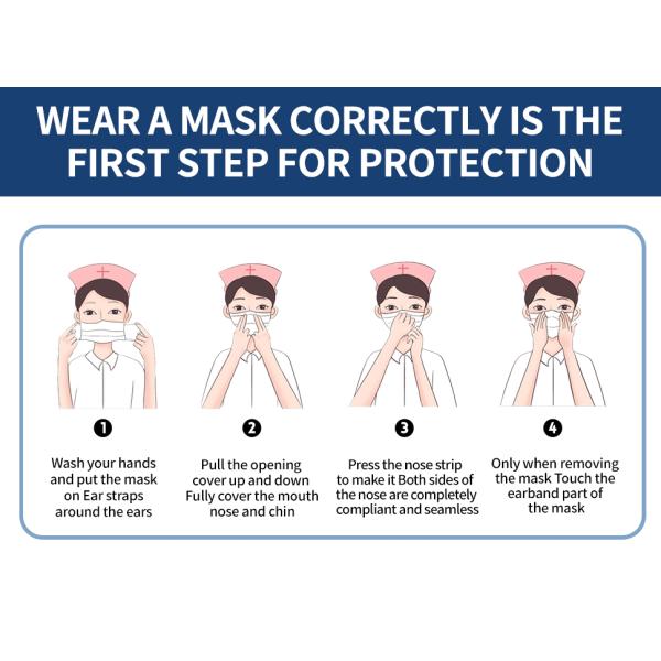 Wholesale 3 Layer 3 Ply Disposable Medical Face Mask Surgical Mask
