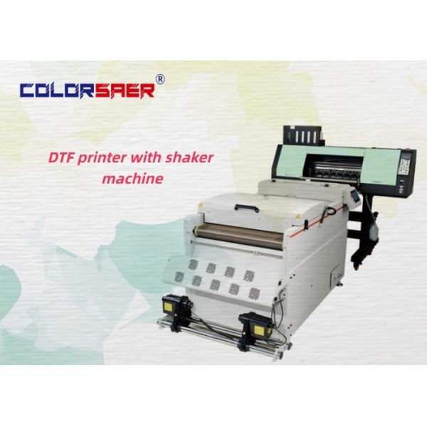 China Made Small 0.6m Wide Direct to Film DTF Printer Powder Shaking for T-shirt Garment Hoodies