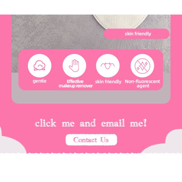 Discos de algodón desechables biodegradables en forma de corazón ecológicos OEM para desmaquillar