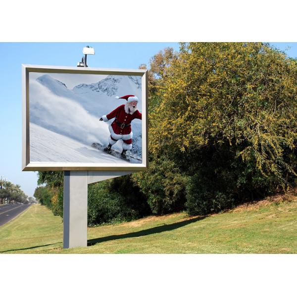Waterproof P8 Giant Outdoor LED Screens High Brightness Single Pillar Type