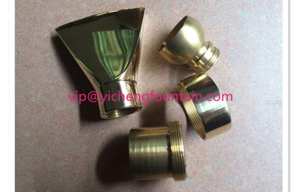 Adjustable Fan Shape Water Fountain Nozzles Brass DN15 - DN40 Adjust Fan Nozzles
