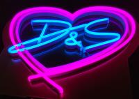 Aniversário Logo Acrylic Led Neon Signs do partido da união 14 cores