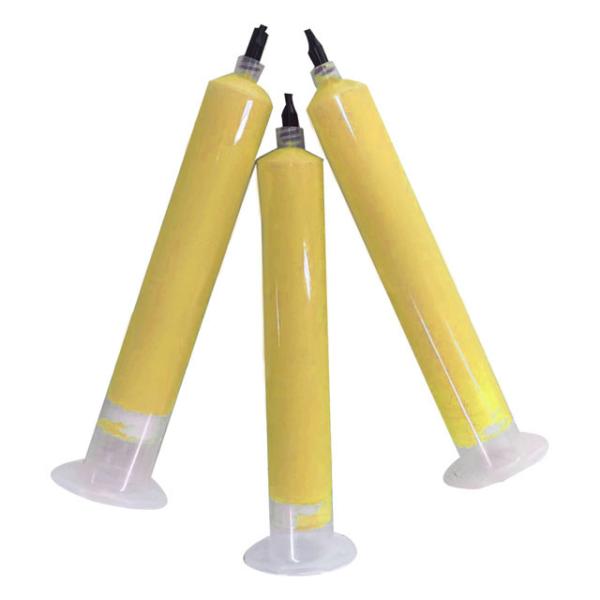 желтая мягкая силикона 2W/mK вспомогательная РЛС 2,6 g/cc 200V/mil замазки терма