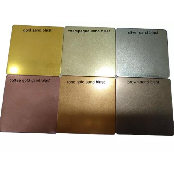 Thickened Decoiling Color Stainless Steel Plate , Anti Corrosion Rose Gold SS Sheet
