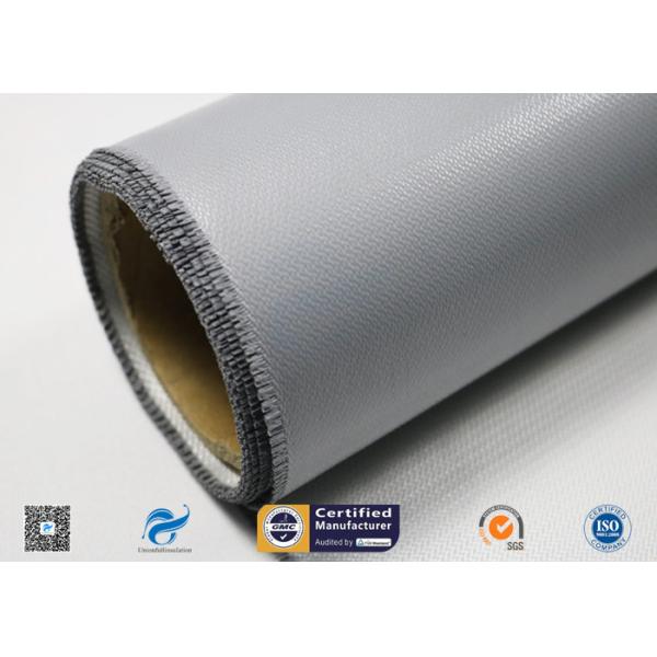 One Side Silver Silicone Coated Fiberglass Fabric For Fire Prevention