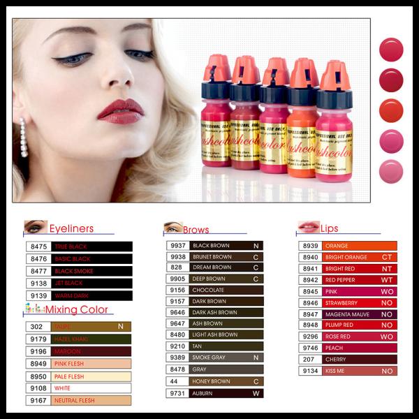 Lushcolor Permanent Makeup Ink / Microblading Pigment 8 Ml / Bottle