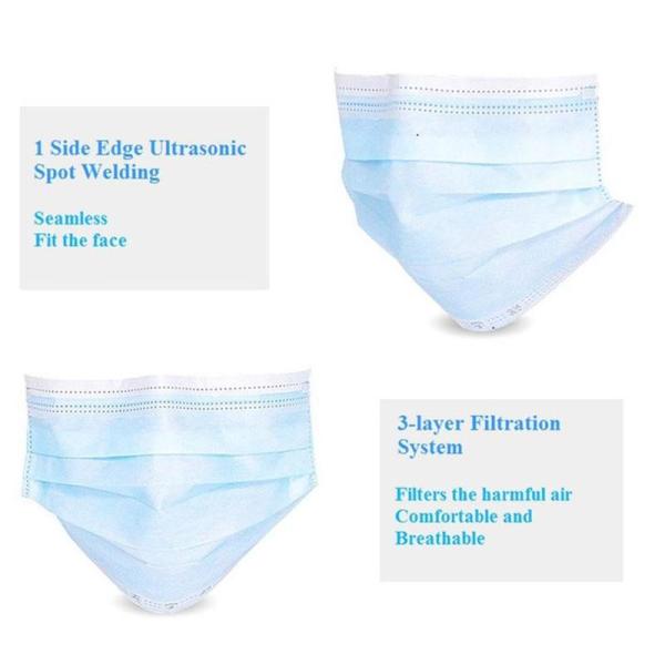Anti Spittle Non Woven Face Mask Comfortable  Breathable Gauze Face Mask