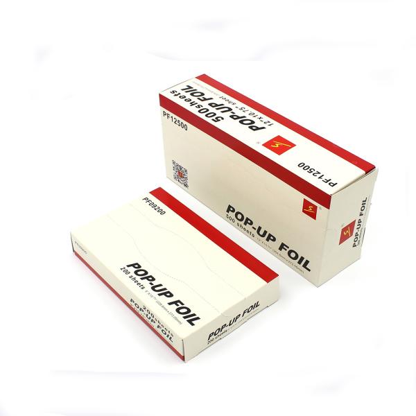 Одноразовый кухонный серебряный поп-ап фольга в алюминиевой фольге с индивидуальной длиной