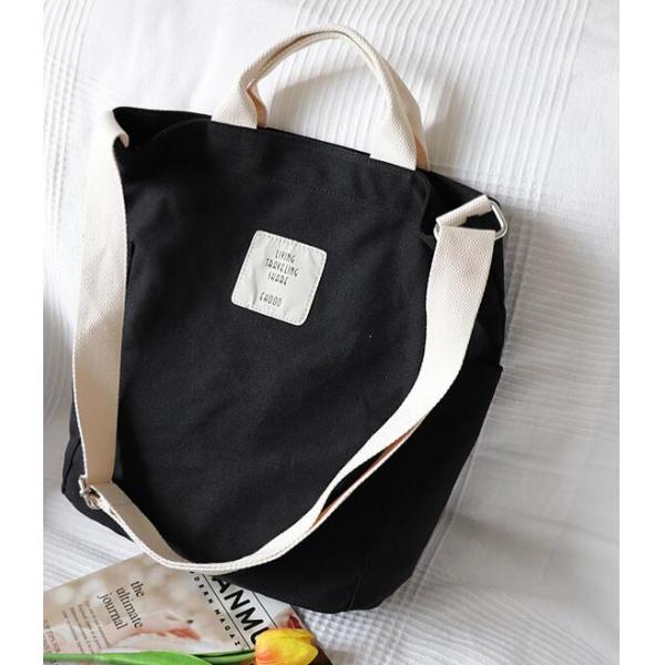 Korean Canvas Shoulder Bag Zipper Luxury Women Bags Designer Women Messenger Bag Female Simple Handbag Letter Printing tote