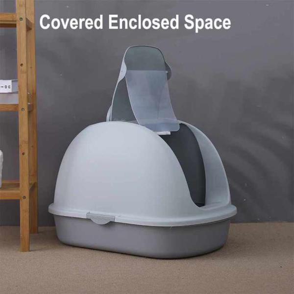 Pet Cleaning Products Cat Litter Box Sandbox Eco Friendly Plastic Kitty Litter Box Easy Clean OEM / ODM