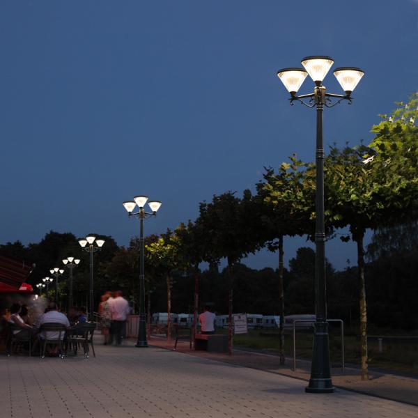 IP65 Outdoor Solar LED Landscape Pathway Light Solar Garden Lights 3 head lamps