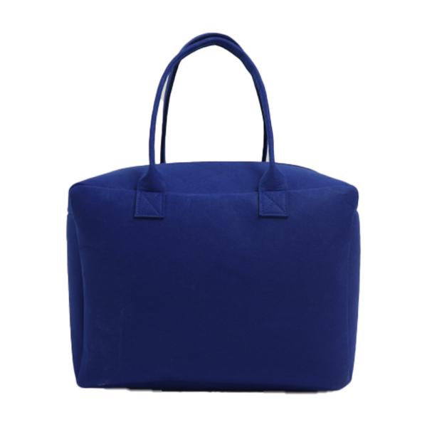 Cosmetic Bag Multi-Pocket Handbag Cartoon Felt Bag With Logo Fashionable Splicing Colors Accept Custom Logo Gift Tote Bag Felt Clothes Shopping Korean Fashion Bags