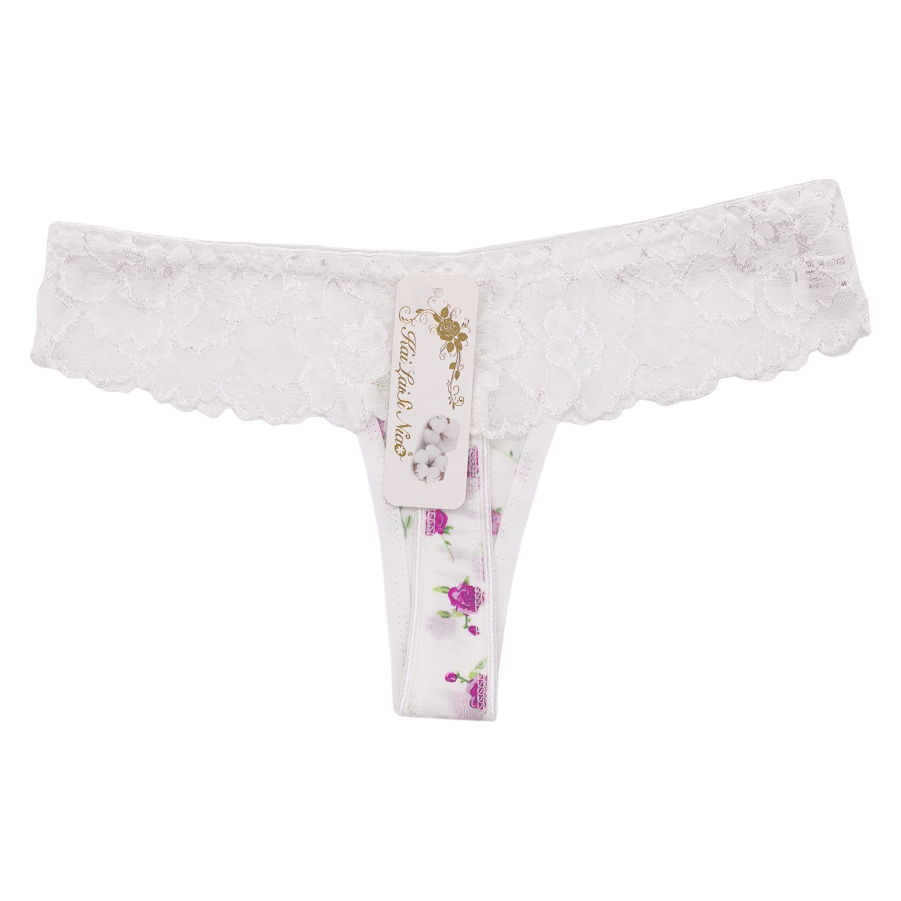 New Arrival Women Thongs G-String Printing Flowers Thong Panties Women Wholesale Underwear Ladies